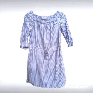 Tommy Hilfiger Blue Stripe Dress with Pockets Size Small